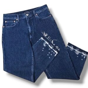 LUCKY BRAND | RELAXED TAPER FRINGED CROPPED JEANS